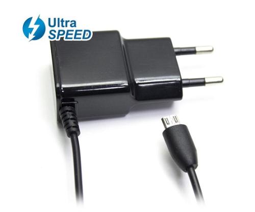 Carregador Micro Usb Ultraspeed 2.1a Preto Biwond