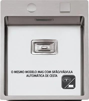 Cuba Escovada Rodi - Box Lux 46 C/ Válvula Cesta .