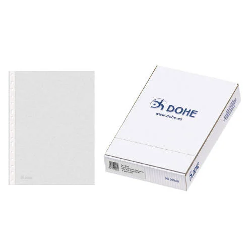 CAJA 100 FUNDAS MULTITALADRO BASIC PLUS A4 235X30.
