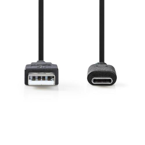 Cabo Plano de Carga Usb 3.1 Tipo C Preto