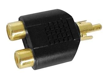 Rca Hembra Dual a Rca Macho - Dorado