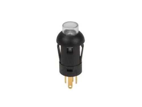 Botão de Pressionar - Miniatura- Redondo - Spst (Desligar-Ligar) - 1p - com Leds - LED Amarelo