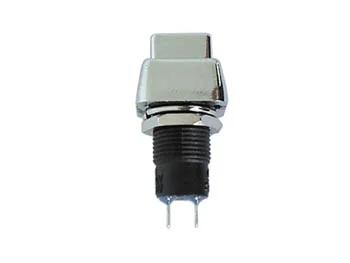 Push-Button Switch Off-On Silver