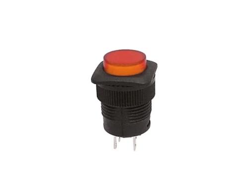 Push-Button Switch Off-(On) With Orange Led