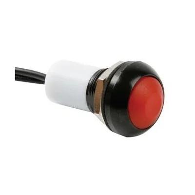 Mini Round Metal Push Button With Red Button 1p Sp