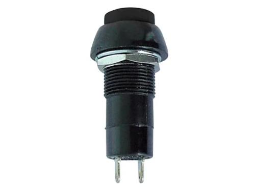 R18-25b Push Switch 1p Off-(On) Black 1a/125v