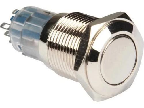 Round Metal Switch Dpdt 2no 2nc