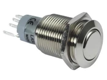 Round Metal Push Button Dpdt 2no 2nc