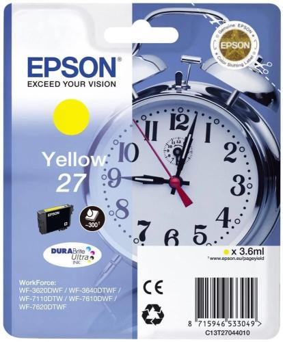 Epson C13t27044012 3.6ml 300p&aacute;ginas Amarillo Cart.