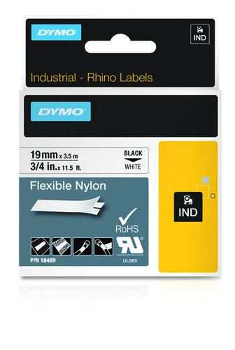 Dymo Schriftband Black White (18489)