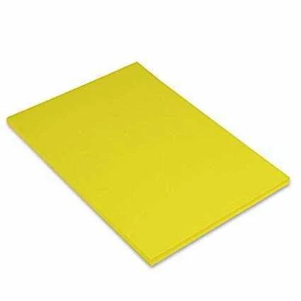 Pack 50 Hojas Cartulina Iris A4 185g Amarillo Can.