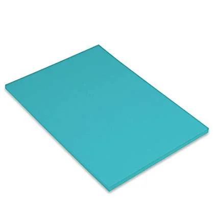 Pack 50 Hojas Cartulina Iris A4 185g Azul Turques.