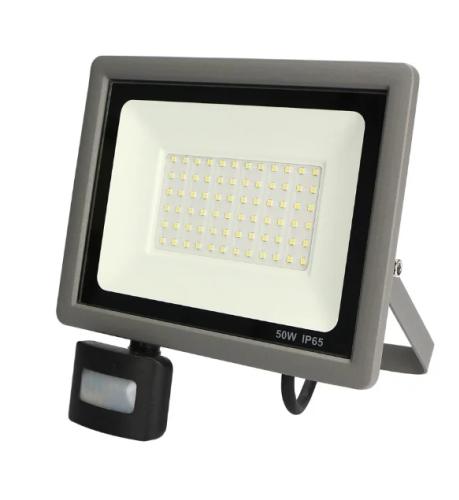 Proyector LED Delgado Con Sensor Infrarrojo Gris
