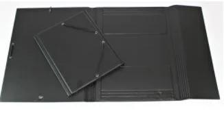 Carpeta Formato Cuarto Gomas Y Sopalas Pvc Negra .