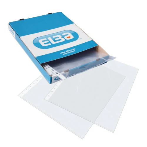 Caja 100 Fundas Taladro Standard Folio Color Cris.