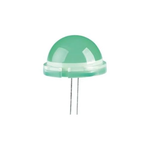 LED 20mm Verde 40-75mcd 120° 2 Saidas 20mA