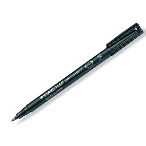 Staedtler Folienstift Lumocolor Perm F Schwarz 10 Stück
