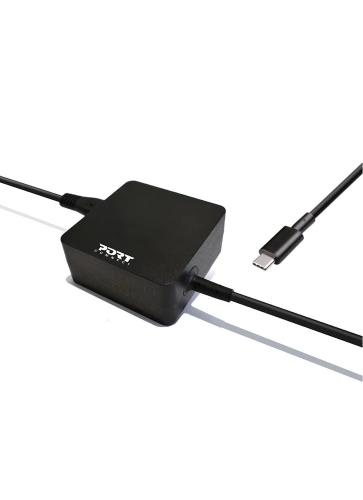 Carregador Universal Port Designs 45w Usb Type-C Eu Plug
