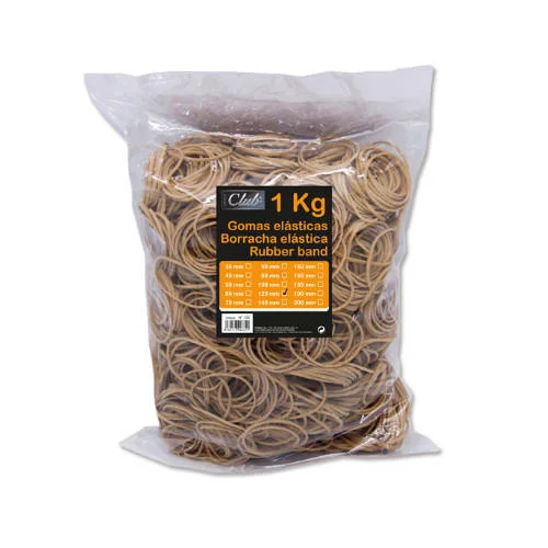 SNMA BOLSA 1 KG GOMAS ELASTICAS 12 CM