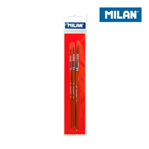 Pincel Milan 101 Set3u Agua Bwm10023