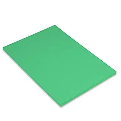 Pack 50 Hojas Cartulina Iris A4 185g Verde Manzan.
