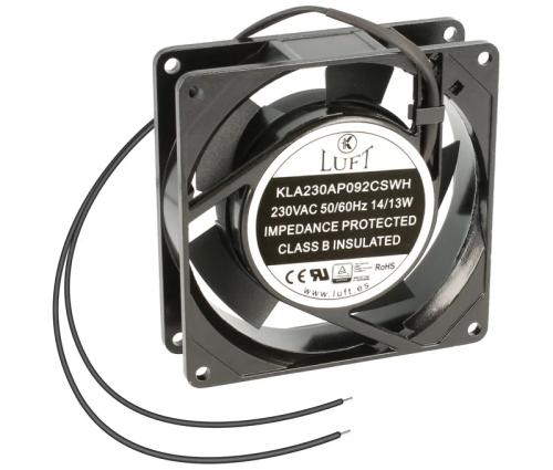 Ventilador 230Vac 92x92x25mm Veio c/Fios Metal