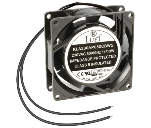 Ventilador 230vac 80x80x25mm Rolamento C/fios Met.