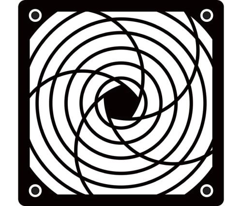Grelha Protetora 120x120mm Plastico Preto