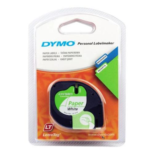 Etiquetadora Preto Sobre Branco (4m/1,2cm) - Dymo
