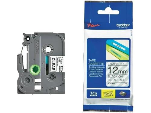 Brother P-Touch Tze131 Clear/Black (8m X 12mm)
