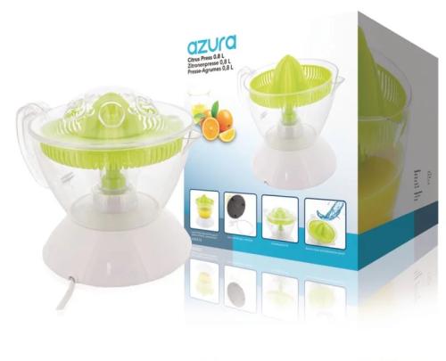 Prensa de Cítricos 40 W 0 8 L Blanco / Verde