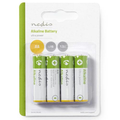 Pilhas Alcalinas Nedis Baaklr64bl 1.5v AA (4 Unidades)