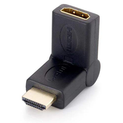 Equip Hdmi Adapter A-D St/Bu 180 Grad Knickbar Sw Polybeutel