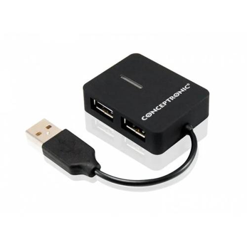 Conceptronic Usb-Hub 4-Port 2.0 ->4x2.0 O.Netzteil Ws