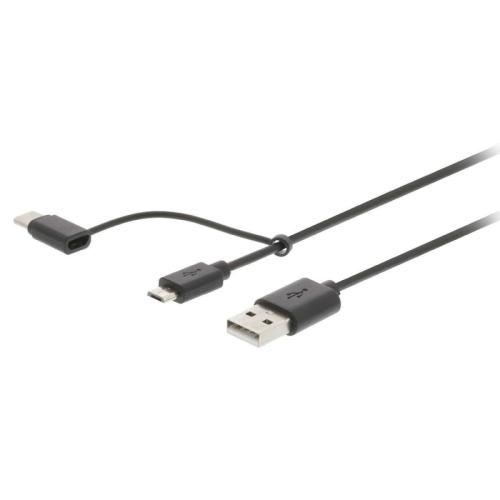 Cable Usb a Macho - Usb Micro Bp/ Tipo C Macho 1m