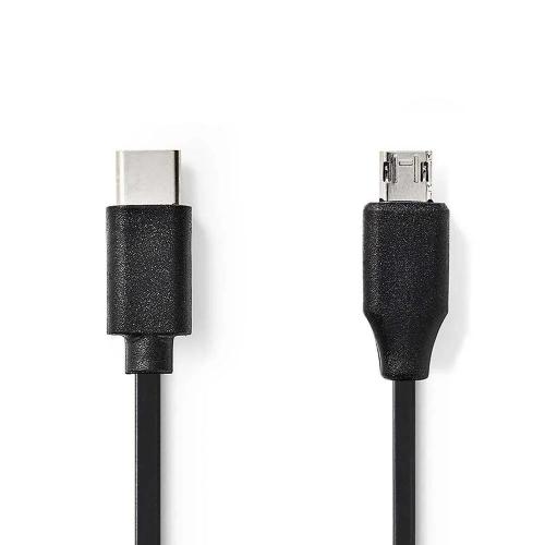 Cable Usb | Usb 2.0 | Usb-C Macho | Usb Micro-B Macho | 60 W | 480 Mbps | Niquelado | 1.00 M | Redo