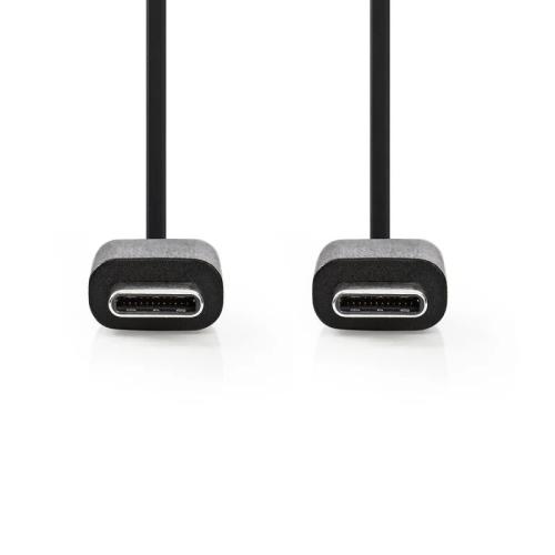 Cable Usb 2.0 Tipo-C Macho a Tipo-C Macho 1m