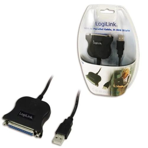 Adaptador Usb a Macho para Porta Paralela D-Sub 25pin