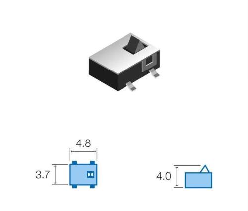 Interruptor Microswitch Fim Carreira 12Vdc 50mA