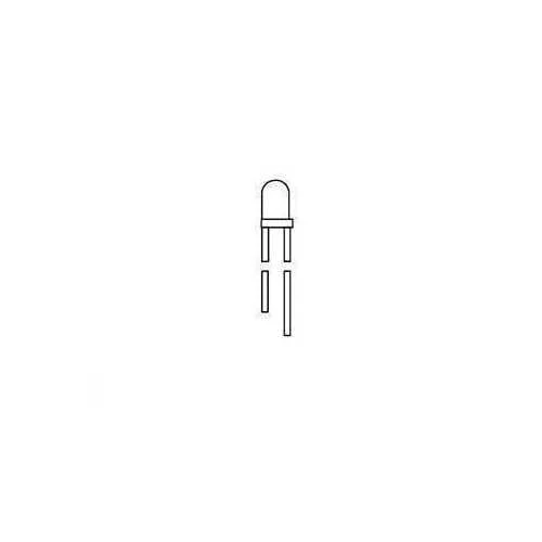 3mm Resistor LED Lamps 12v Green Diffused