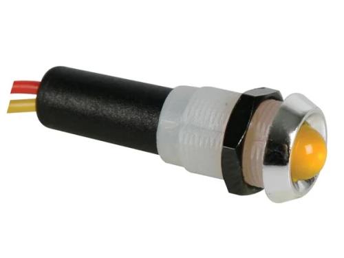 Lámpara LED Amarilla 24v - Cromada