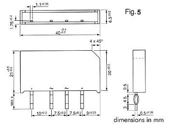 Ponte Rectificadora 40v-3.7a (B40c3700/2200)