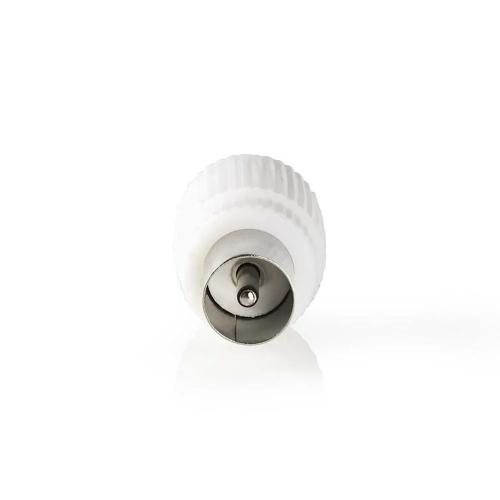 Conector Iec (Coaxial) | Recto | Macho / Mujer | Niquelado | 75 Ohm | Roscado | Diámetro de Entrada