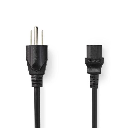 Cabo De Alimentação Conector Tipo B (eua) - Iec.