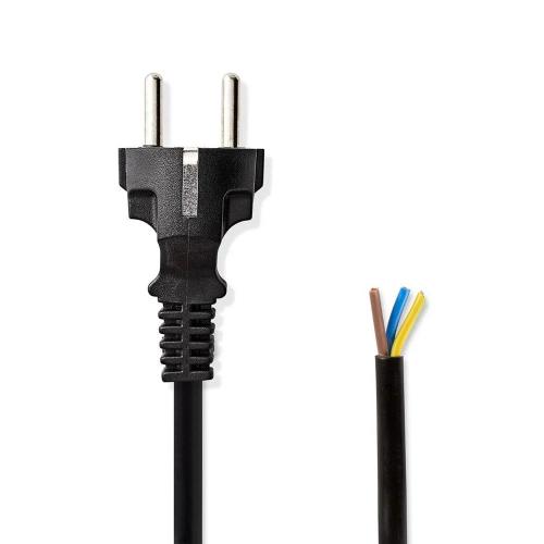 Cabo De Alimentação Conector Schuko Com Extremi.