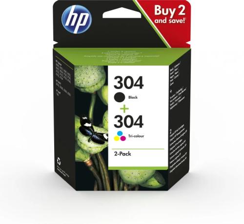 Cartucho de Tinta Original Hp Nº304 Multipack/ Negro/ Tricolor
