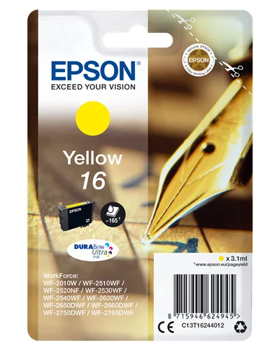 Tinteiro Epson Amarelo Serie 16 Wf-20xx/Wf-25xx