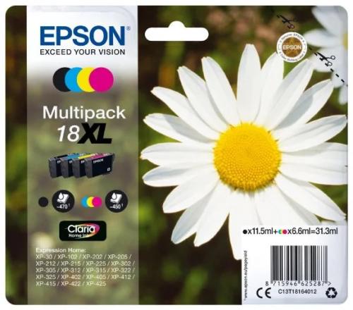 Pack Tinteiros Epson Serie 18xl Quad Xp-102/205/3.