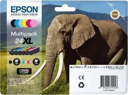 Pack 6x Tinteiros Cores 24xl Claria Photo Hd Ink