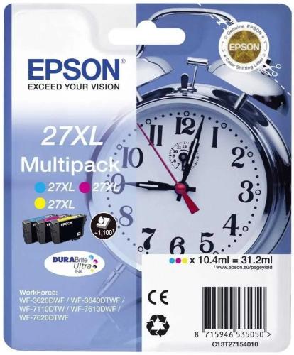 Tinteiro Epson 27 Multipack 3 Cores Xl - Wf-3620/3640/7110/7610/7620